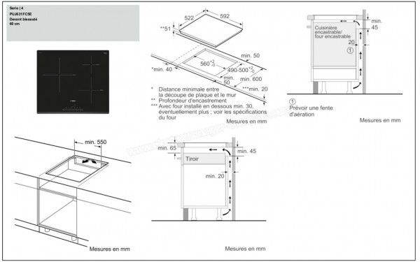 BOSCH PUJ631FC5E - Sch&eacute;ma technique
