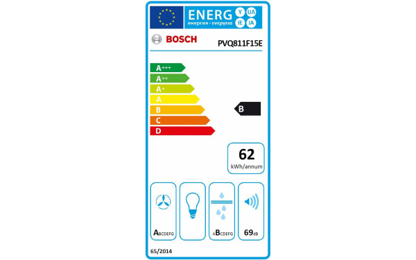 BOSCH PVQ811F15E - &Eacute;tiquette &eacute;nergie