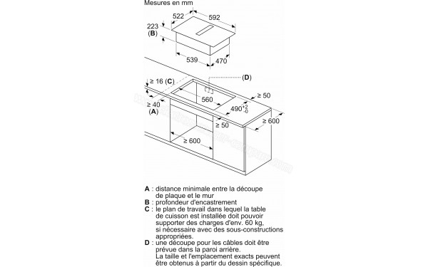 BOSCH PVS63SB16F - Dimensions