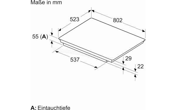 BOSCH PXV845HC1E - Dimensions