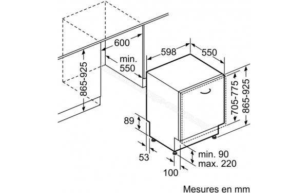 BOSCH SBV24AX00E - Sch&eacute;ma technique