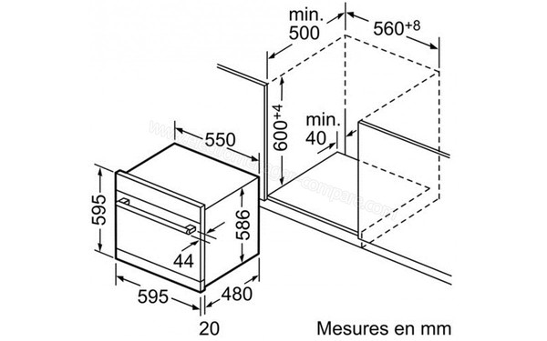 BOSCH SCE52M65EU - Sch&eacute;ma d'encastrement