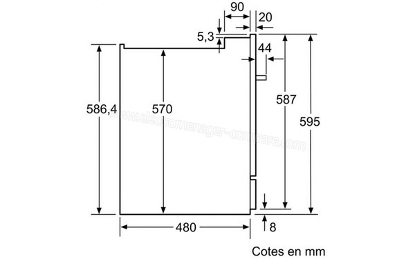 BOSCH SCE52M65EU - Sch&eacute;ma de mesures