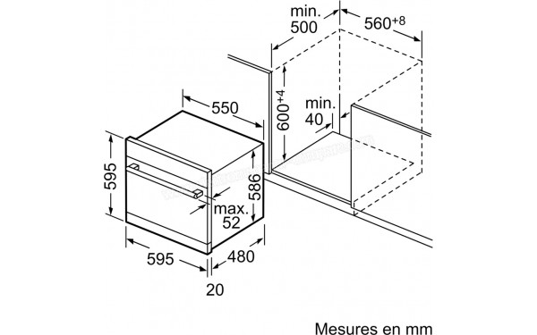 BOSCH SCX6ITB00E - Dimensions