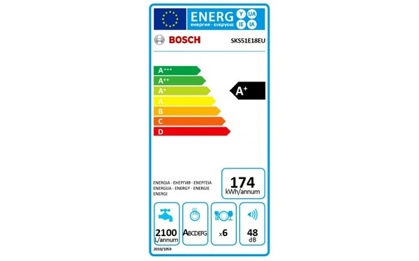 BOSCH SKS51E18EU - &Eacute;tiquette &eacute;nergie