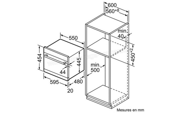 BOSCH SKS51E22EU - Sch&eacute;ma d'encastrement