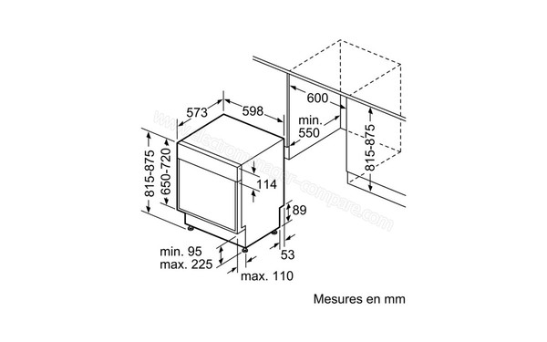 BOSCH SMD53M74EU - Sch&eacute;ma d'encastrement