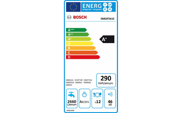 BOSCH SMI2ITS61E - &Eacute;tiquette &eacute;nergie