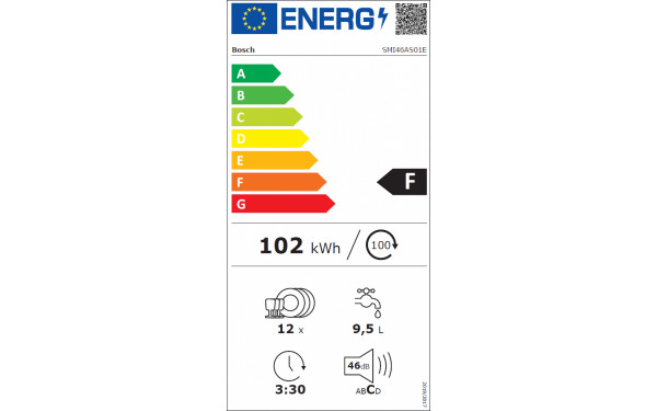 BOSCH SMI46AS01E - &Eacute;tiquette &eacute;nergie v2