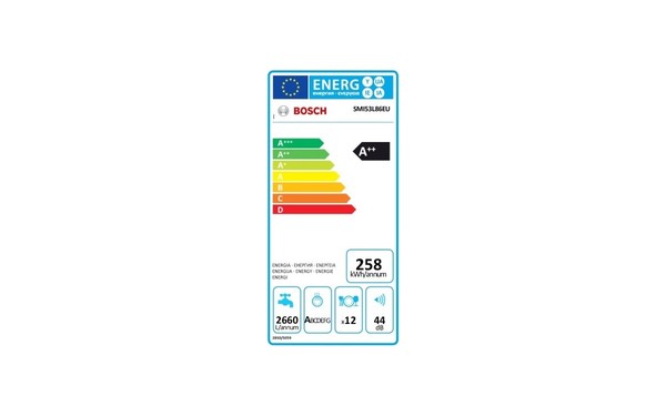 BOSCH SMI53L86EU - &Eacute;tiquette &eacute;nergie
