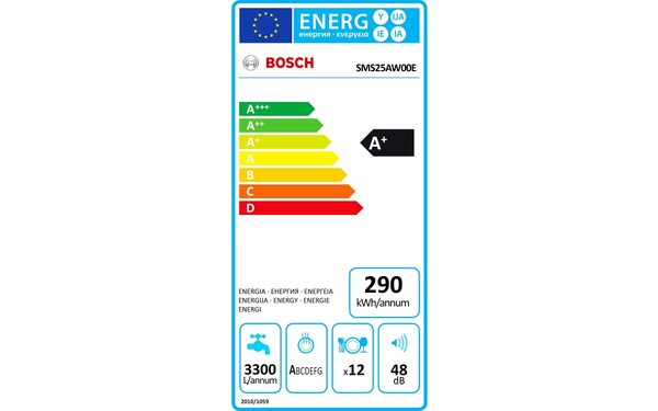 BOSCH SMS25AW00E - &Eacute;tiquette &eacute;nergie