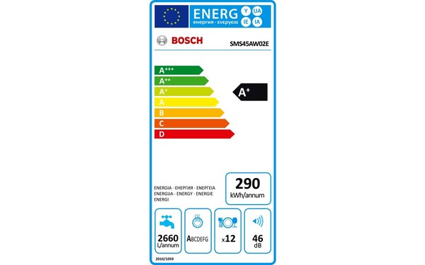 BOSCH SMS45AW02E - &Eacute;tiquette &eacute;nergie