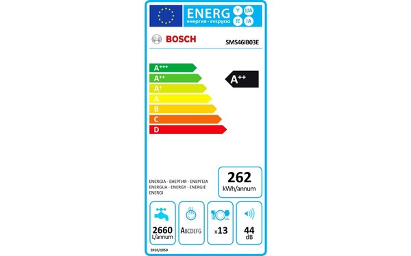 BOSCH SMS46IB03E - &Eacute;tiquette &eacute;nergie