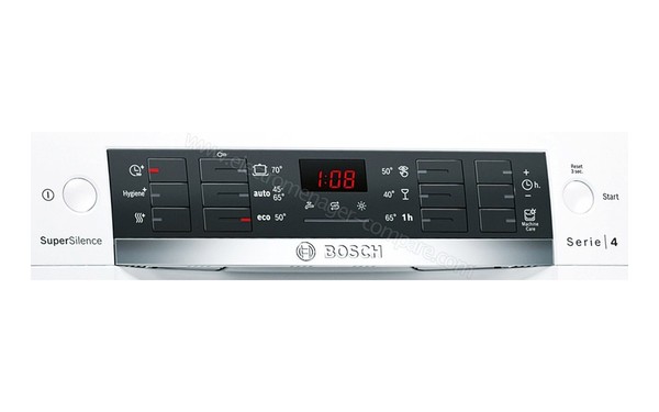 BOSCH SMS46IW20E - Panneau de commandes (cr&eacute;dit : Boulanger)