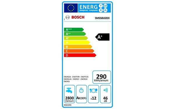 BOSCH SMS50L02EX - &Eacute;tiquette &eacute;nergie