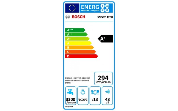 BOSCH SMS57L12EU - &Eacute;tiquette &eacute;nergie