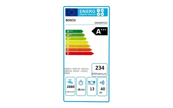 BOSCH SMS68PI01E - &Eacute;tiquette &eacute;nergie