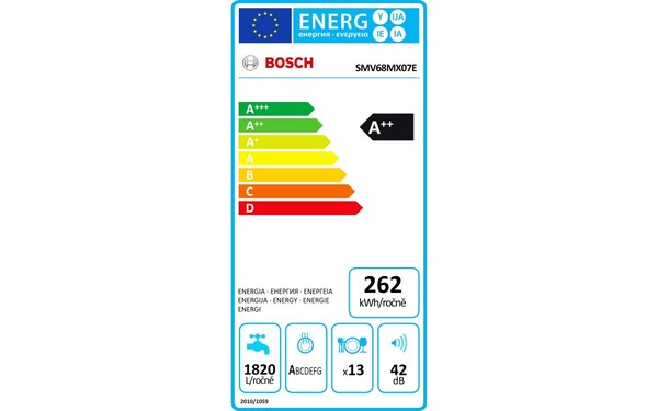 BOSCH SMV68MX07E - &Eacute;tiquette &eacute;nergie