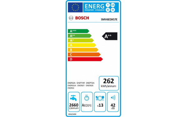 BOSCH SMV6EDX57E - &Eacute;tiquette &eacute;nergie
