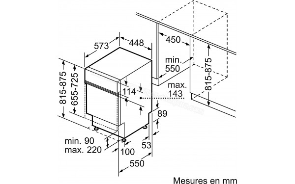 BOSCH SPI2HKS42E - Dimensions
