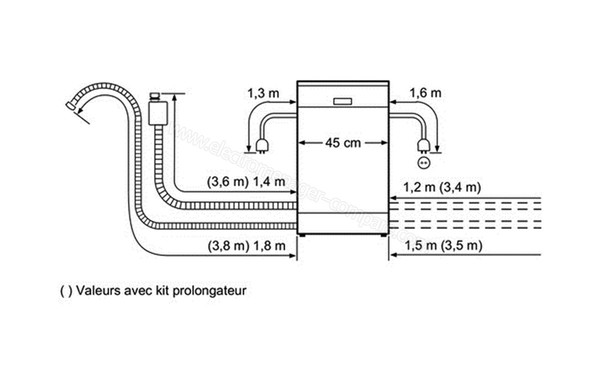 BOSCH SPI50E22EU - dimension01