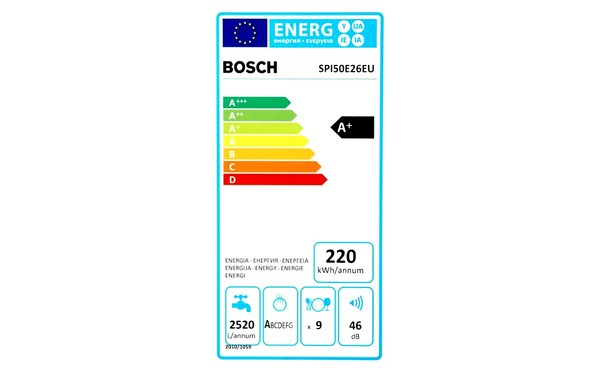 BOSCH SPI50E26EU - &Eacute;tiquette &eacute;nergie