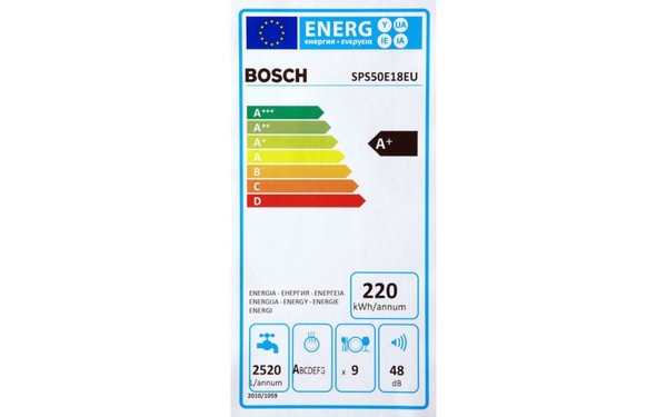 BOSCH SPS50E18EU - &Eacute;tiquette &eacute;nergie