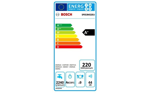 BOSCH SPS53M22EU - &Eacute;tiquette &eacute;nergie