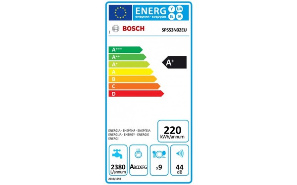 BOSCH SPS53N02EU - &Eacute;tiquette &eacute;nergie