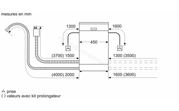 BOSCH SPV4EMX17E - Dimensions