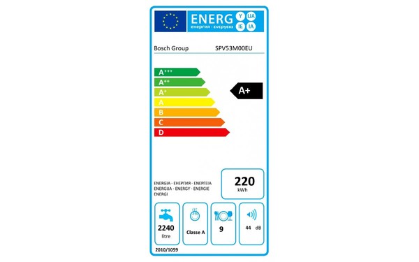 BOSCH SPV53M00EU - &Eacute;tiquette &eacute;nergie