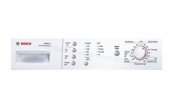 BOSCH WAE24170FF - Panneau de commandes