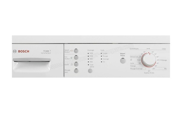 BOSCH WAE28165FF - Panneau de commandes (cr&eacute;dit : Darty)