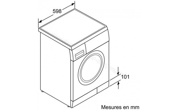 BOSCH WAE2836XFF - Schemas d'encastrement 1