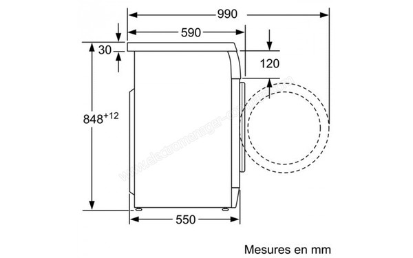 BOSCH WAE2836XFF - Schemas d'encastrement  2