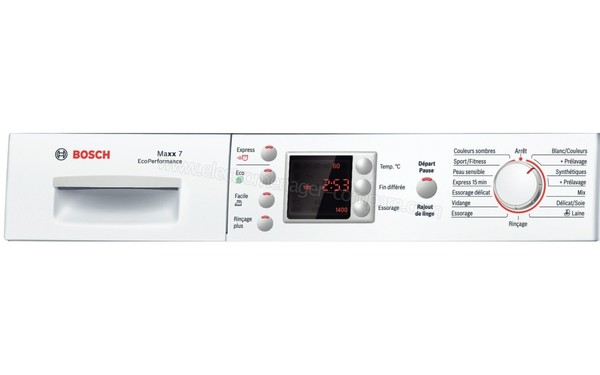 BOSCH WAE28464FF - Panneau de commandes