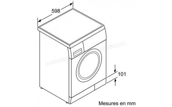 BOSCH WAE28474FG - Schemas techniques 1