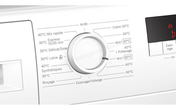 BOSCH WAJ24017FF - Vue des programmes
