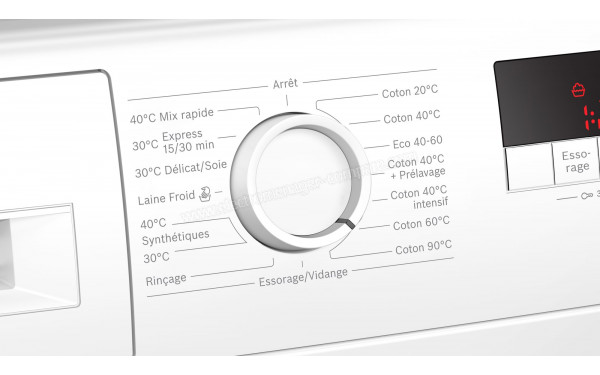 BOSCH WAJ24027FF - Vue des programmes