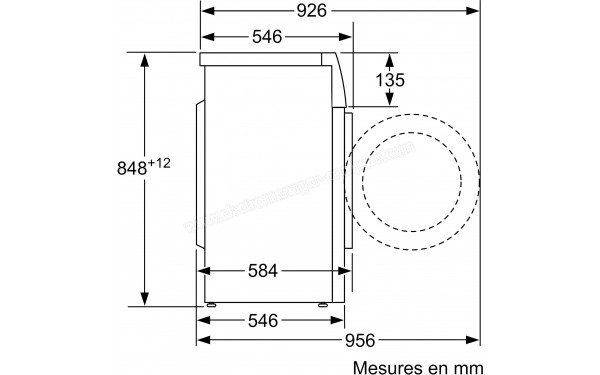 BOSCH WAJ24068FF - Dimensions
