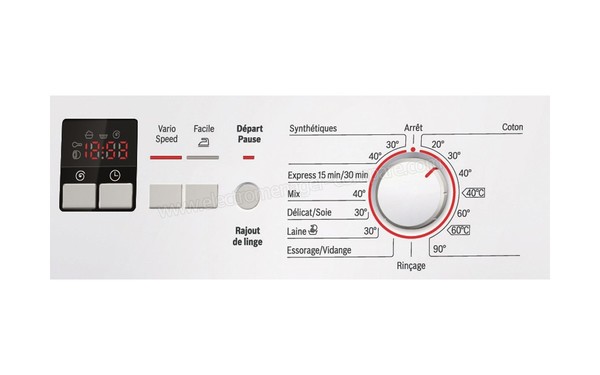 BOSCH WAK28135FF - Panneau de commandes
