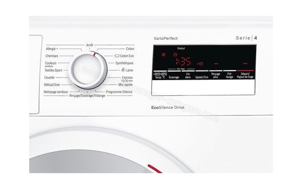 BOSCH WAN24200FF - Panneau de commandes