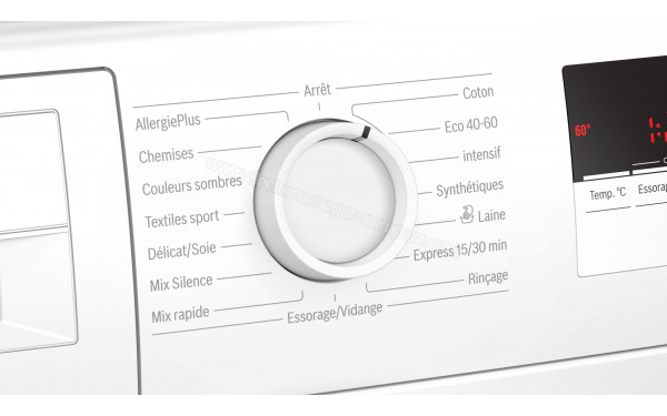 BOSCH WAN28117FF - Vue des programmes