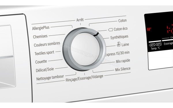 BOSCH WAN28207FF - Vue des programmes