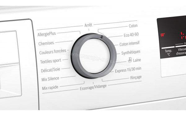 BOSCH WAN28209FF - Vue des programmes