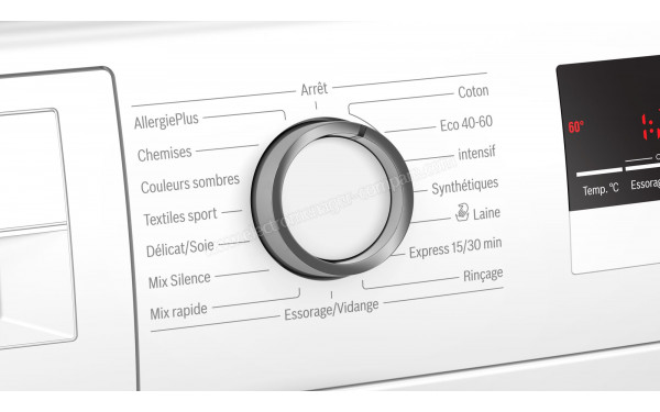 BOSCH WAN28217FF - Vue des programmes