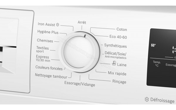 BOSCH WAN28229FR - Vue des programmes