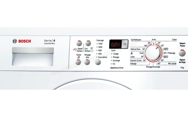 BOSCH WAQ24363FF - Panneau de commandes