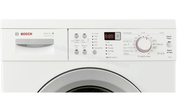 BOSCH WAQ28384FF - Panneau de commandes (cr&eacute;dit : Darty)