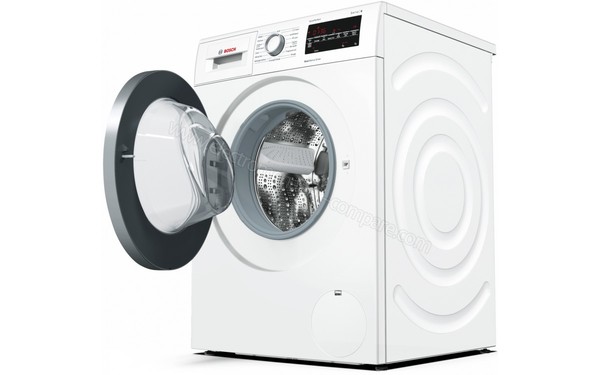 BOSCH WAT28419FF - Vue 3/4 droite hublot ouvert